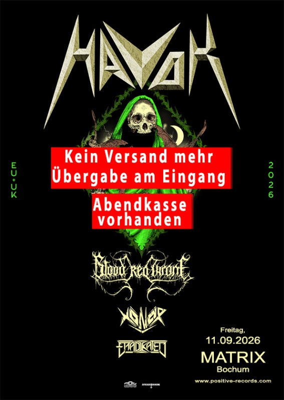 11.09.2026 - HAVOK - Abendkasse vorhanden