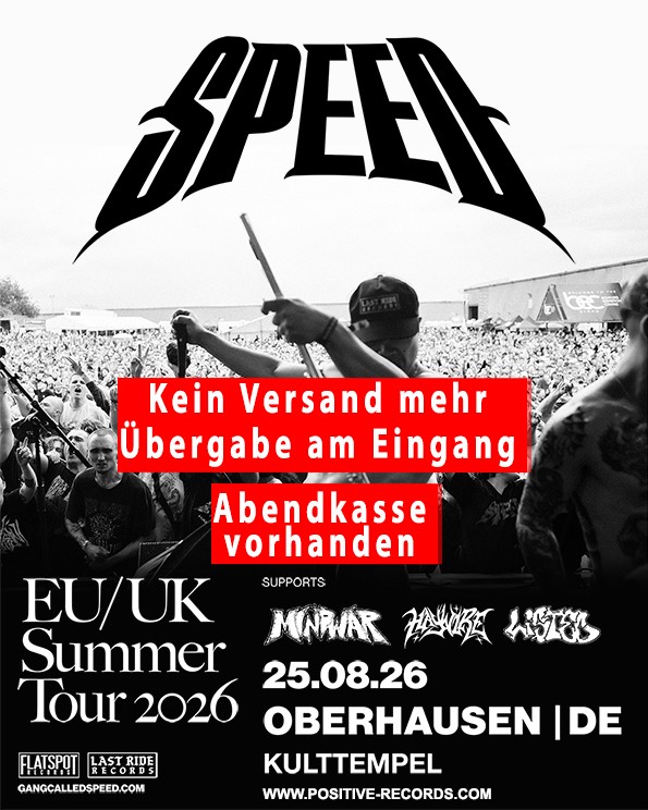 25.08.2026 - SPEED - Abendkasse vorhanden