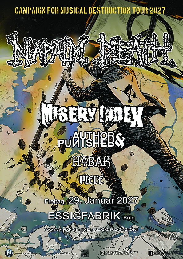 29.01.2027 - NAPALM DEATH 29.01.2027 - NAPALM DEATH