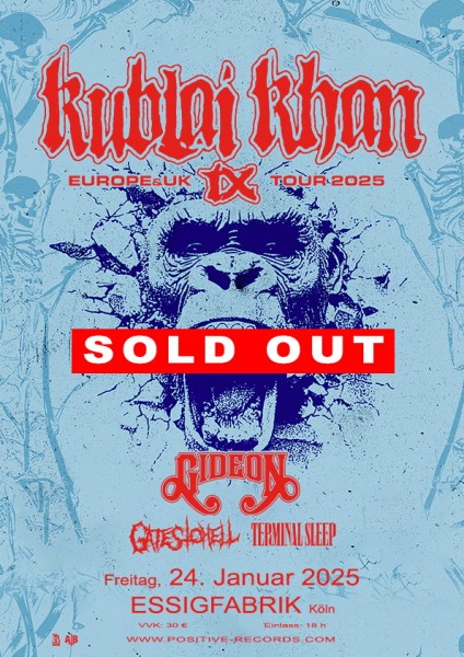 24.01.2025 - KUBLAI KHAN - Sold Out !!!