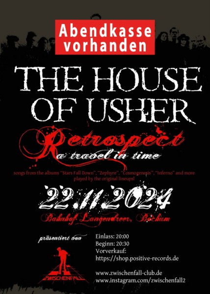 22.11.2024 - THE HOUSE OF USHER - Abendkasse vorhanden