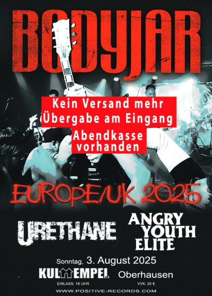 03.08.2025 - BODYJAR - Abendkasse vorhanden